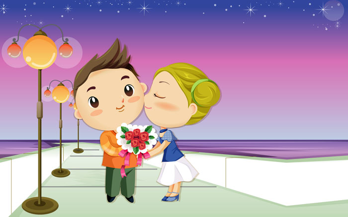 والپیپرهای کارتونی با موضوع عاشقانه و رومانتیک ، www.pixnaz.info