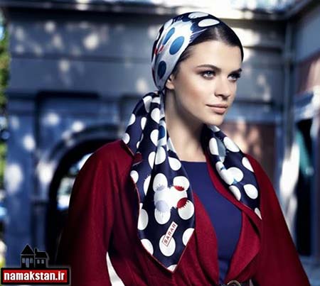مدل بستن شال و روسری بصورت ترکی