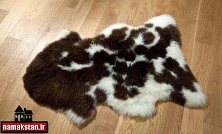 فرش ساخته شده از پوست حیوانات جنگل