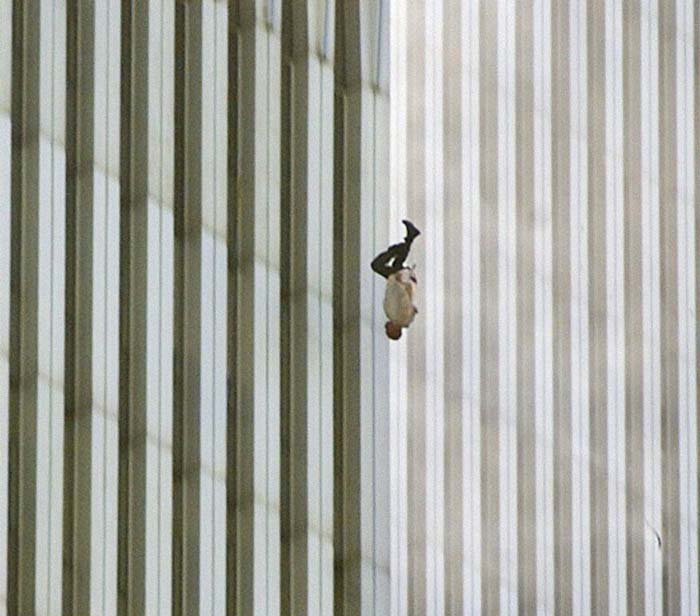 18. Man Falling from the World Trade Center on 9/11. “The Falling Man.”